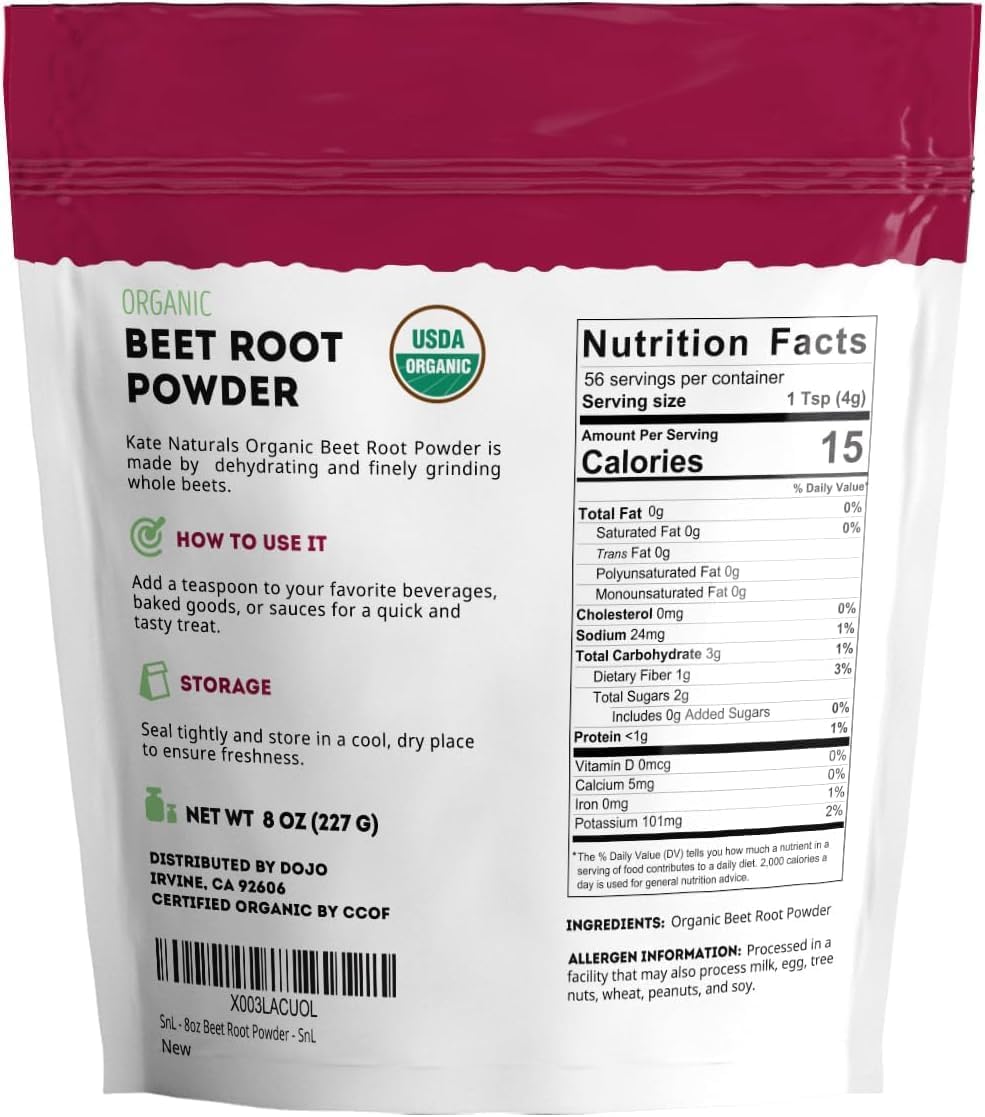 Kate Naturals Organic Beet Root Powder – Natural Apothecary Shoppe