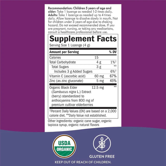 Organic Zinc Lozenges