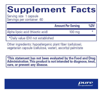 Alpha Lipoic Acid 100 mg