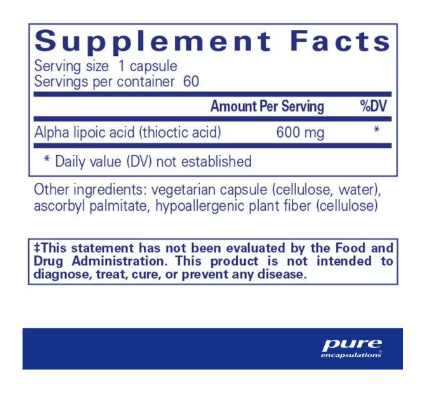 Alpha Lipoic Acid 600 mg
