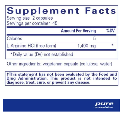 L-Arginine - 90 Capsules