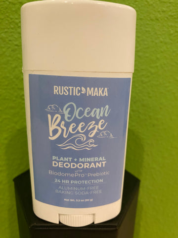 Rustic Maka Plant and Mineral Deodorant- Ocean Breeze